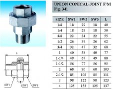 union conical joint