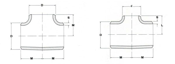 STEEL TEES (STRAIGHT AND REDUCING) ASME/ANSI B16.9