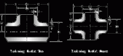 Pipe tee, cross tee ,Wall thickness Tee