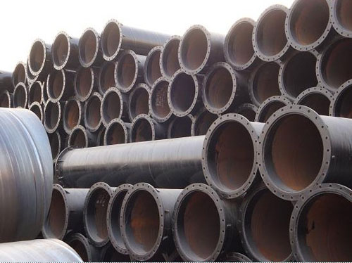 Dredging steel pipe