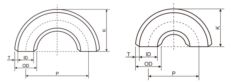 A860 WPHY 65 180deg elbow
